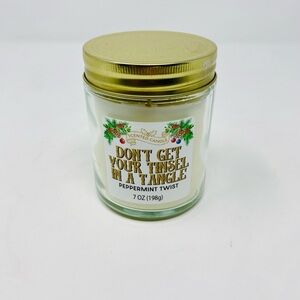 NEW - Scented Candle Peppermint Twist with Gold Lid